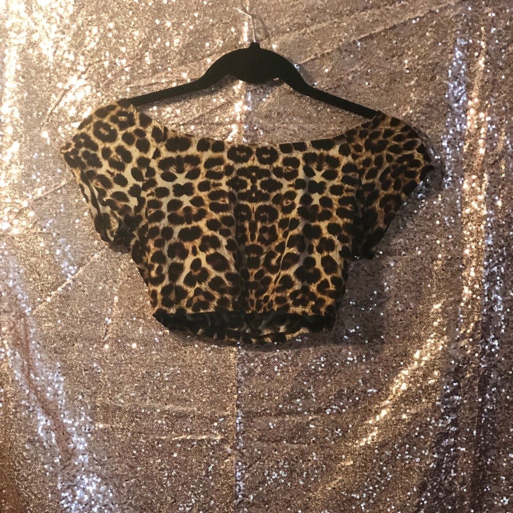 Leopard Print Crop Top